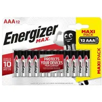 Energizer Piles Alcalines Max AAA/LR3. pack de 12