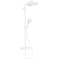 Hansgrohe Croma Select S280 colonne de douche de pluie robinet thermostatique Blanc Mat