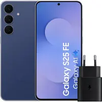 Samsung Galaxy S25 FE 256 Go Bleu Foncé 5G + Chargeur 25 Watts Noir