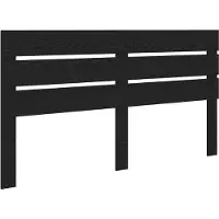 vidaXL Tête de lit en bois d'ingénierie aspect chêne noir