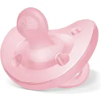 Chicco Sucettes en silicone PhysioForma 6-16 mois, ensemble de sucettes douces et souples, favorise la respiration physiologique et le bon développement de la bouche, rose 6-16 mois Rose