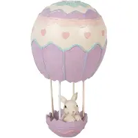 Clayre & Eef Figurine de décoration Lapin Ø 12x20 cm Beige Plastique
