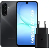 Samsung Galaxy A17 128 Go Noir 4G + Chargeur 25 Watts Noir