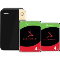 Qnap TS-264-8G + Seagate Ironwolf 4 To Lot de 2