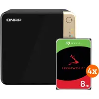 Qnap TS-464-8G + Seagate Ironwolf 32 To (4 x 8 To)
