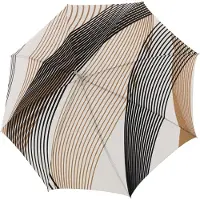 Doppler Parapluie 'Elegance Boheme' noisette / brun foncé / noir / blanc