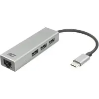 ACT Hub USB-C 3 Ports avec Ethernet