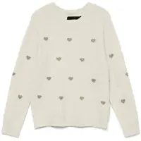 Vero Moda Pull-over 'VMDOFFY' beige / gris