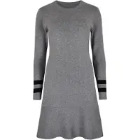 Apricot Robe gris / noir
