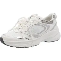 Tamaris Baskets basses argent / blanc