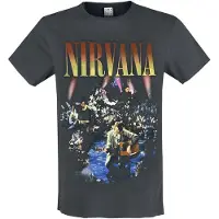 Nirvana T-Shirt Manches courtes de - Amplified Collection - Unplugged In New York - XS - 3XL - pour Homme - anthracite - Taille 3XL