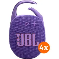 JBL Clip 5 Mauve Lot de 4