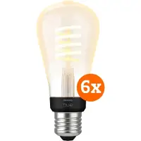Philips Hue Filament White Ambiance Edison Lot de 6