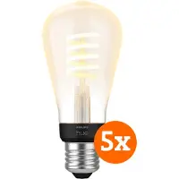 Philips Hue Ampoule à Filament White Ambiance Edison E27 Lot de 5
