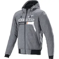 Alpinestars Chrome Ignition Moto Sweat À Capuche Gris/Noir/Blanc L hommes