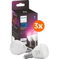 Philips Hue Luster Ampoule Sphérique White and Color E14 Lot de 6