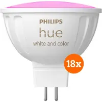 Philips Hue Spot White and Color MR16 Lot de 18