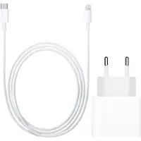 Apple Chargeur USB-C 20 W + Câble Lightning 1 m Matière Synthétique Blanc