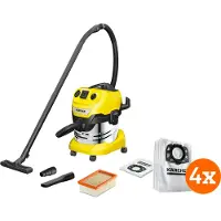 Kärcher WD 4 P S V-20/5/22 (YSY) + Sac d'Aspirateur pour WD 4/5/6 (4x)