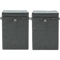 Brabantia Corbeilles à Linge Pepper Black Lot de 2