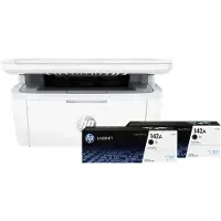 HP LaserJet M140w MFP + 2 Toners Noirs Supplémentaires