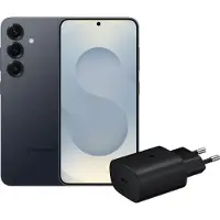Samsung Galaxy S25 256 Go Argent 5G + Chargeur 25 Watts Noir