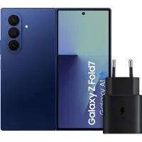 Samsung Galaxy Z Fold 7 512 Go Bleu 5G + Chargeur 25 Watts Noir