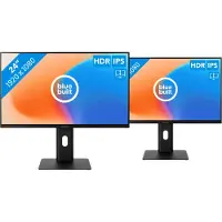 BlueBuilt Écran PC Full HD 24 Pouces Lot de 2