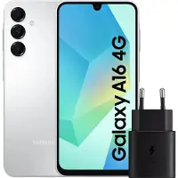 Samsung Galaxy A16 128 Go Blanc 4G + Chargeur 25 W Noir