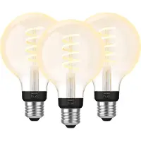 Philips Hue Ampoule à Filament White Ambiance Globe E27 Lot de 3