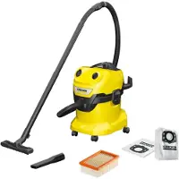 Kärcher WD 4 V-20/5/22 + Sac d'Aspirateur pour WD 4/5/6 (4x)