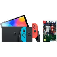 Nintendo Switch OLED Bleu/Rouge + EA Sports FC 26
