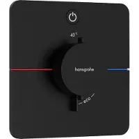 Hansgrohe ShowerSelect Comfort Q thermostat, encastré, 1 consommateur, rosace Soft Edge, avec touche, 15581670