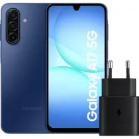 Samsung Galaxy A17 128 Go Bleu 5G + Chargeur 25 Watts Noir