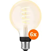 Philips Hue Filament White Ambiance Globe Lot de 6