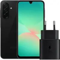 Samsung Galaxy A26 128 Go Noir 5G + Chargeur 25 Watts Noir