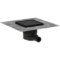 Hansgrohe RainDrain Brillance rigole de douche 15cm Noir Mat