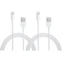 Apple Câble USB-A vers Lightning 1 m Matière Synthétique Blanc Lot de 2