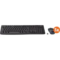 Logitech MK270 Clavier et Souris Sans Fil AZERTY Lot de 3