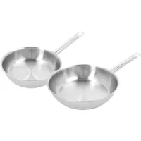 Demeyere Cosi 3 Set de Poêles à Frire Inox 24 + 28 cm