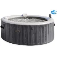 Intex Bain à remous PureSpa Bubble Greywood Deluxe 4AP