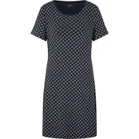 JOOP! Chemise de nuit bleu nuit / blanc