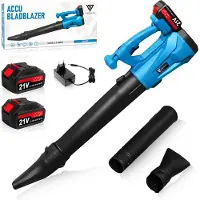 Vesto Souffleur de feuilles sans fil - Souffleur de feuilles compact et sans fil pour le jardin et l'allée - Léger et puissant - Convient pour les feuilles et les déchets de jardin - Chargeur inclus