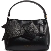 Ted Baker sac à main sac à épaule bandoulière Ssansa Knot Bow Mini Top Handle Bag Black noir