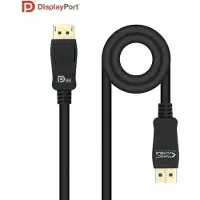 Nanocable 10.15.2501 - Câble DISPLAYPORT 1.4, VESA, résolution jusqu'à 8K@60Hz, couleur noir, 1,0 mètre