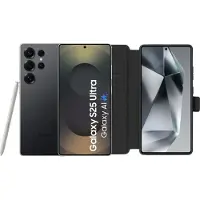 Samsung Galaxy S25 Ultra 256 Go Noir 5G + BlueBuilt Book Case Noir