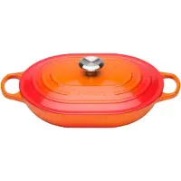Le Creuset Cocotte Le Creuset Oblong Orange Volcanique 31 cm (3,4L)