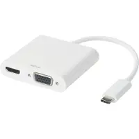 Deltaco Hub d'interface USBC-HDMI16 USB 3.2 Gen 1 (3.1 Gen 1) Type-C Blanc (USB-C, 4 ports), Station d’accueil + hub USB, Blanc