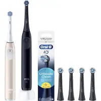 Oral-B iO 2 Lot de 2 Noir et Rose Value Pack