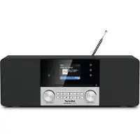 Technisat DigitRadio 3 VOICE - Système audio - 2 x 10 Watt - noir, argenté